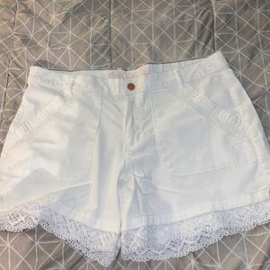U.S Polo ASSN white shorts